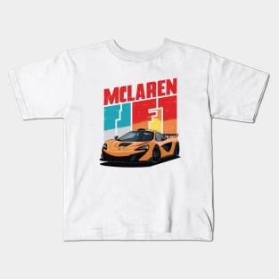 Mclaren P1 Vintage Car Kids T-Shirt